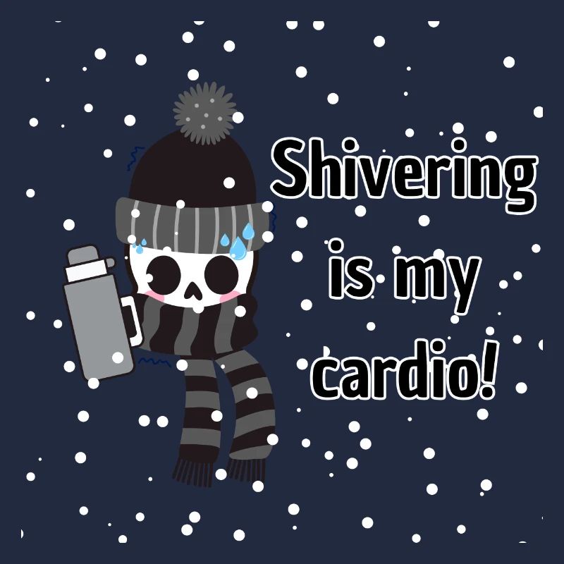 Frissonner est mon cardio avec la neige