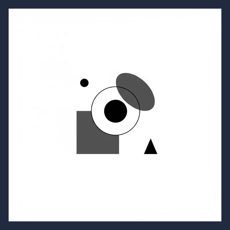 Design graphique abstrait monochrome