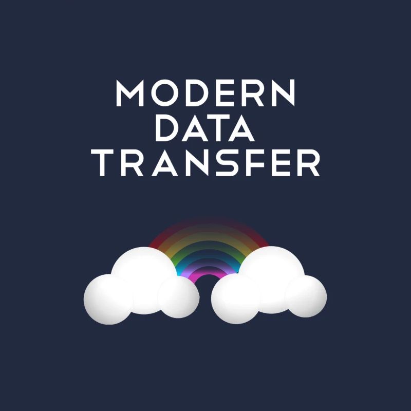 Moderne Datentransfer Wolken Informatiker Geschenk