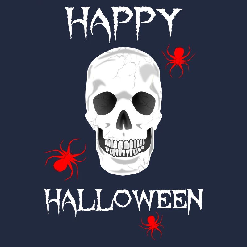 HALLOWEEN skull spiders