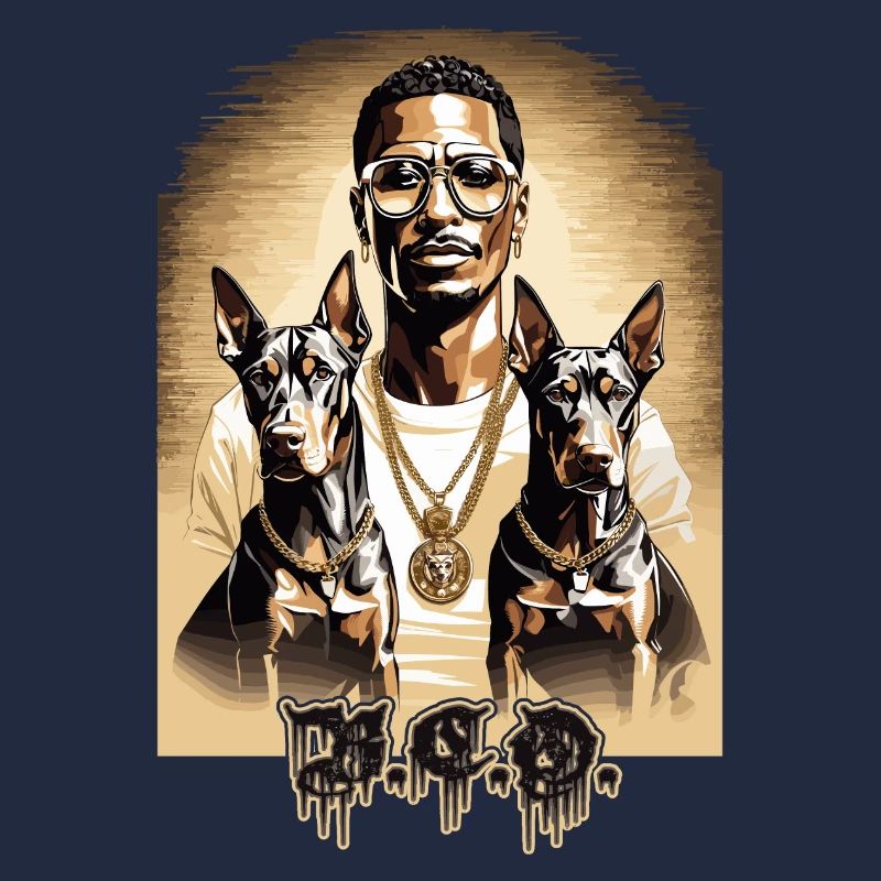 Rapper with Dobermans