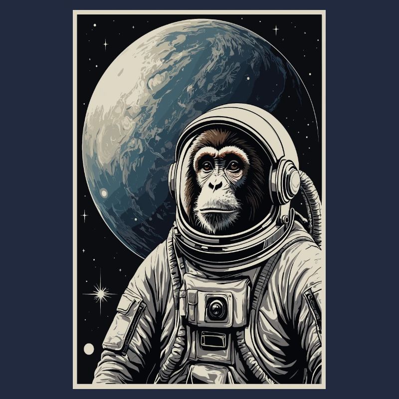 Astronauten Affe
