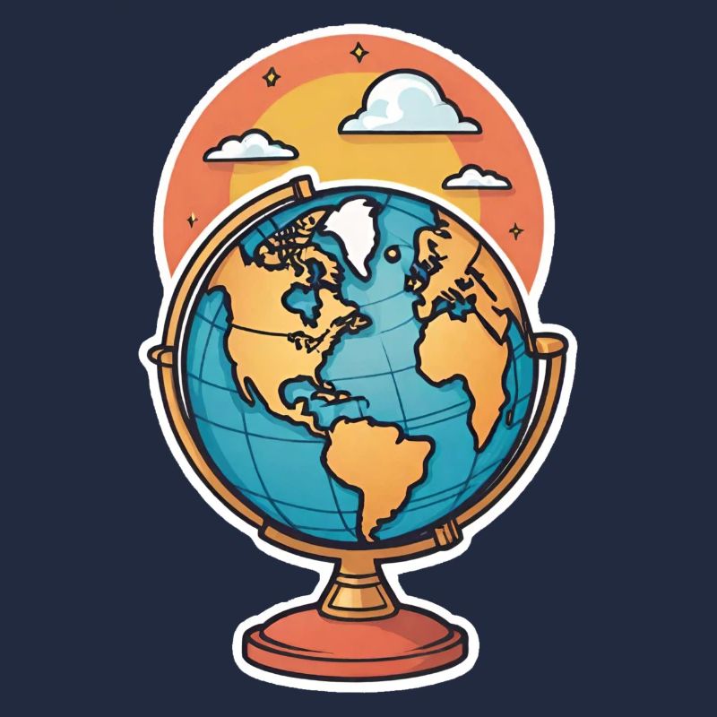 Stilisierter Globus