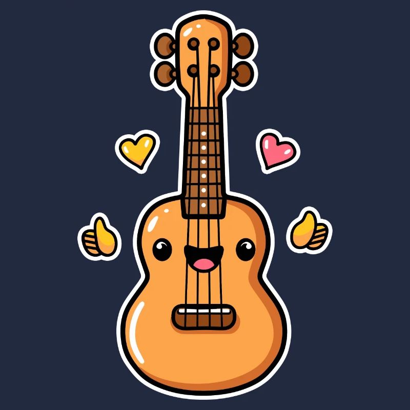 Ukulele Cartoon-Stil