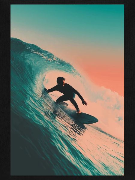 Sunset Wave Surf