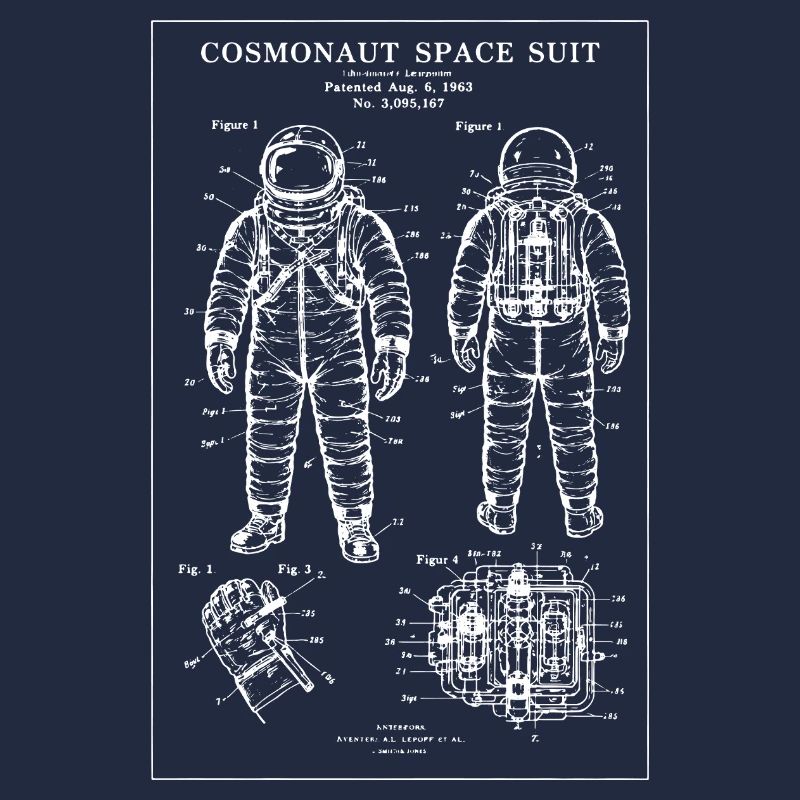 Cosmonaut Space Suit Blueprint
