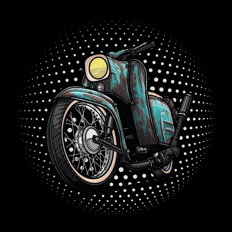 Schwalbe Tuning (turquoise / rust) // Illustration