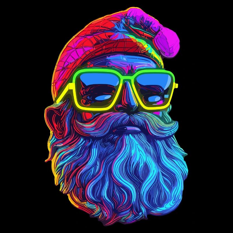 Néon Santa Popart