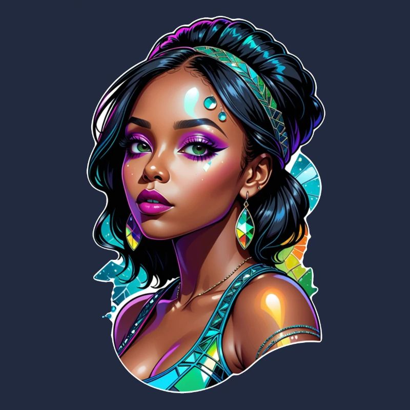 femme afro - beauté