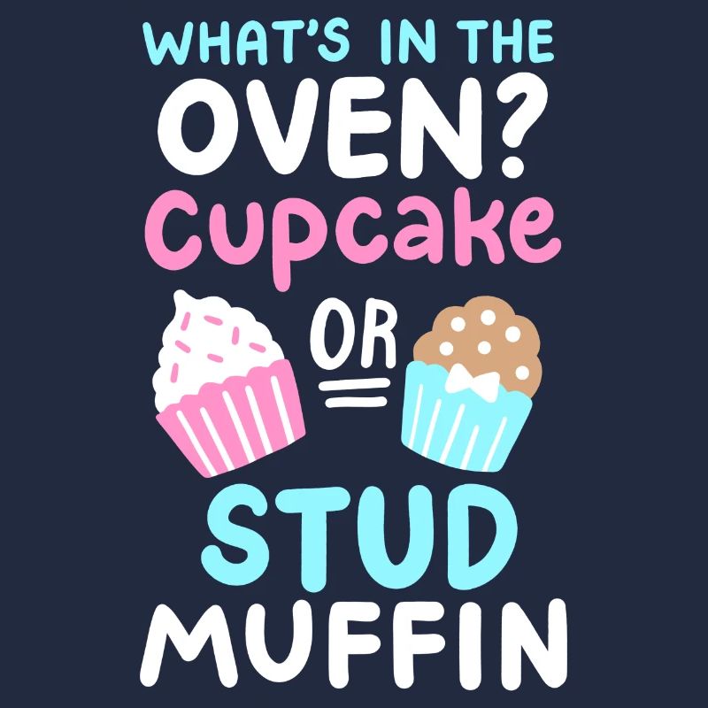 Cupcake oder Stud Muffin Gender Reveal Party