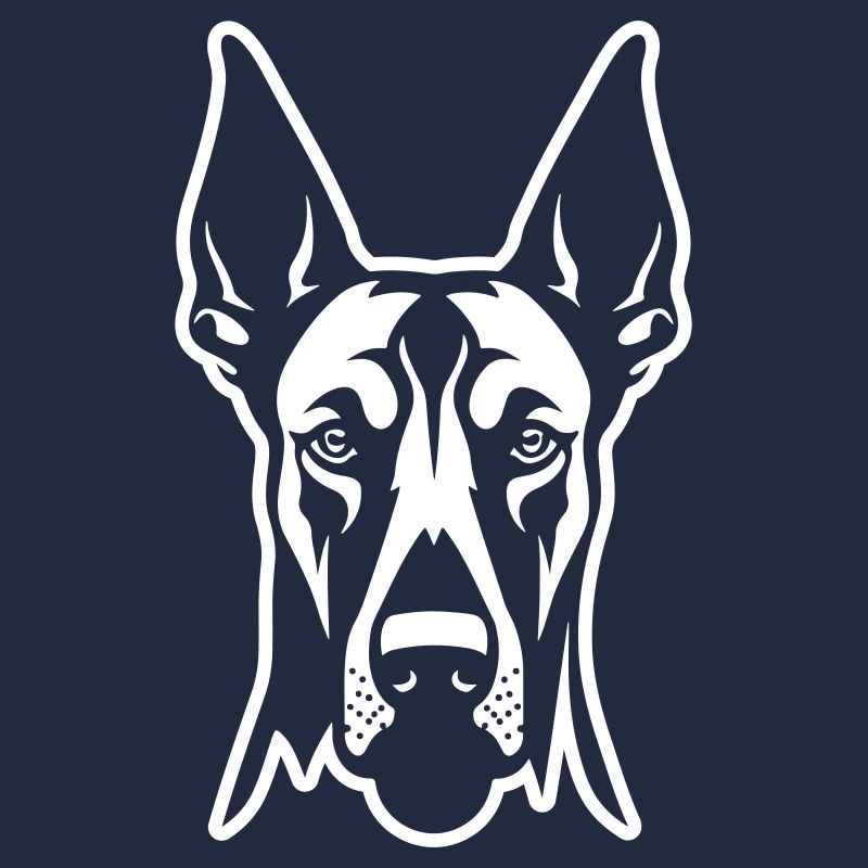 Doberman Dog Head