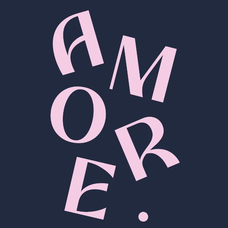 Conception de texte Pink Amore