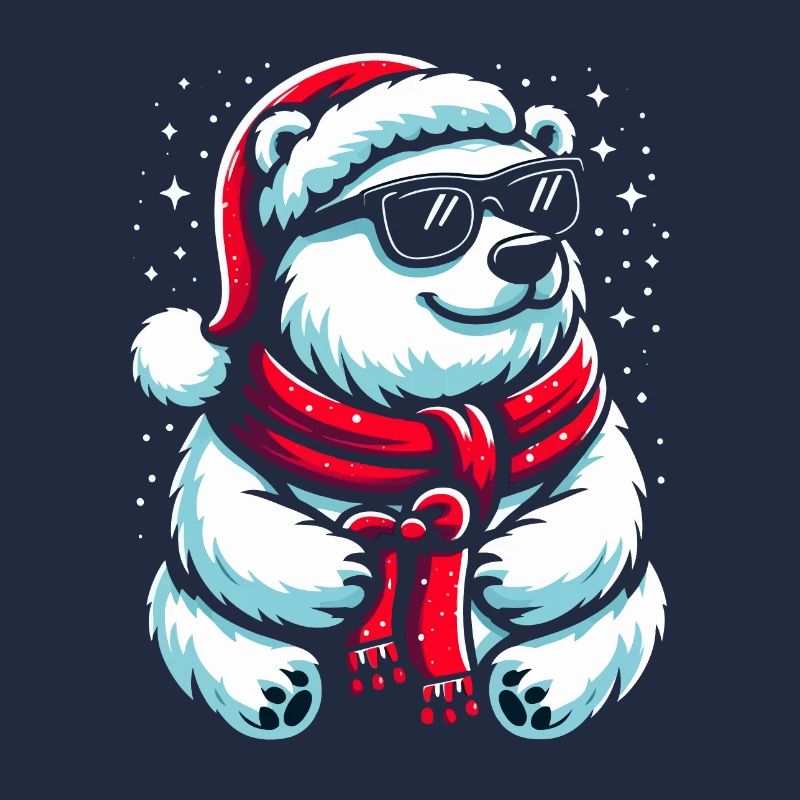 Christmas Cool Polar Bear