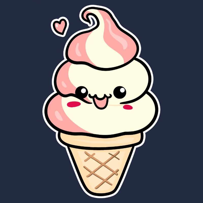 Crème glacée de dessin animé
