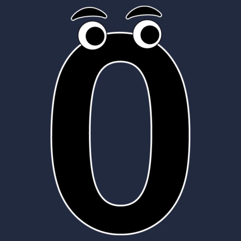 Number Zero 0 Kids Birthday Learn Math