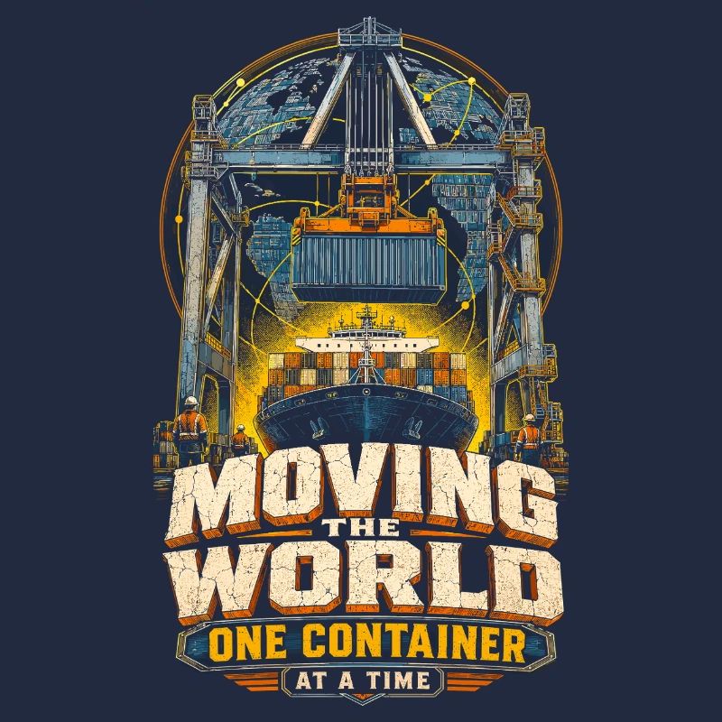 Dock Worker One Container At A Time