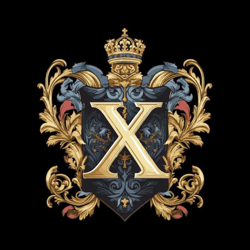 X Buchstabe Logo Krone
