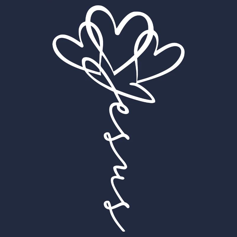 Jesus Scripture Heart Flower