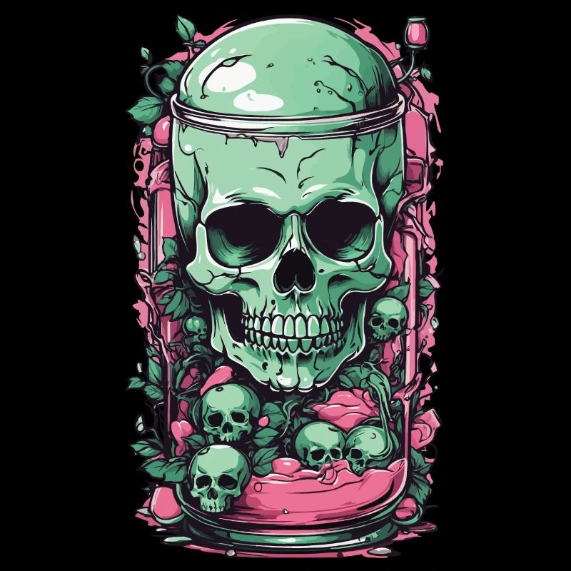 Goth Skull Candy Pastel Gothic Weirdcore Design