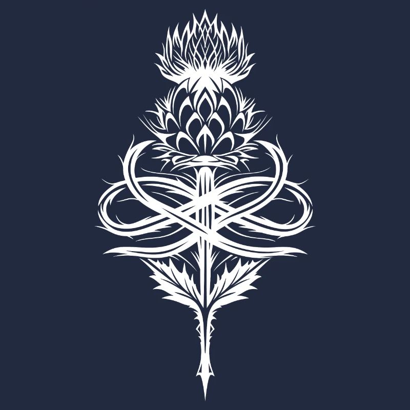Chardon tribal avec symbole de l’infini