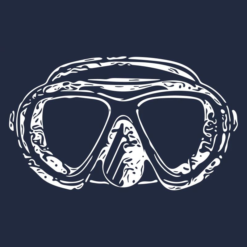Masque de plongée vintage vector