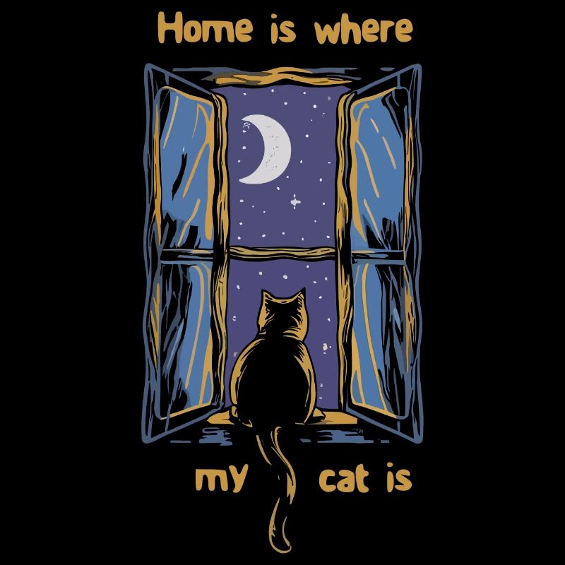 La maison est là où se trouve mon chat