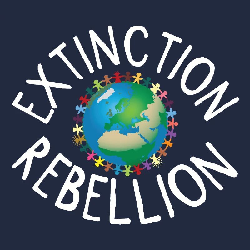 Extinction Rebellion Human Necklace White
