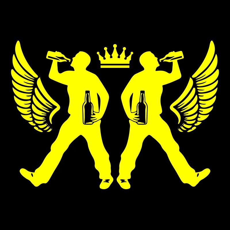 Drinking Beer Silhouette