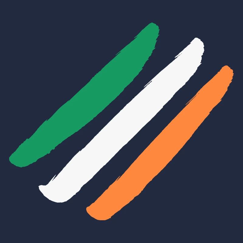 Irlande / Drapeau de l’Irlande - Diagonal - Élégant