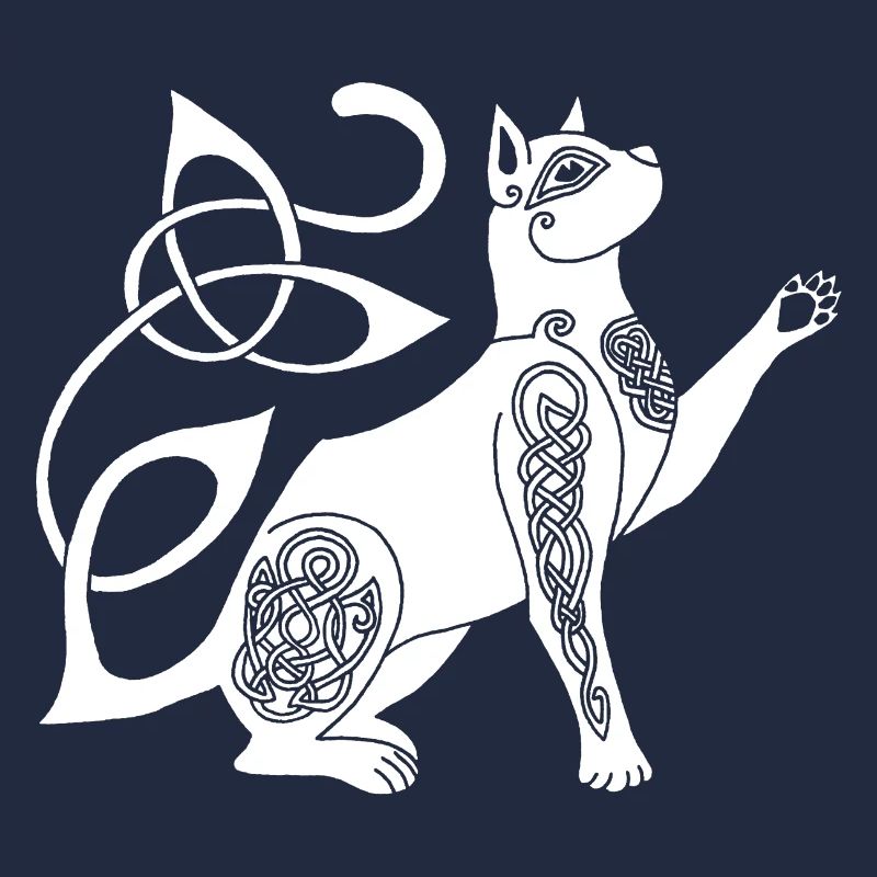 Celtic White Cat