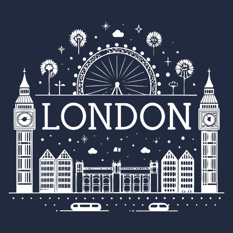 Londres Éclat Skyline et Roue Ferris