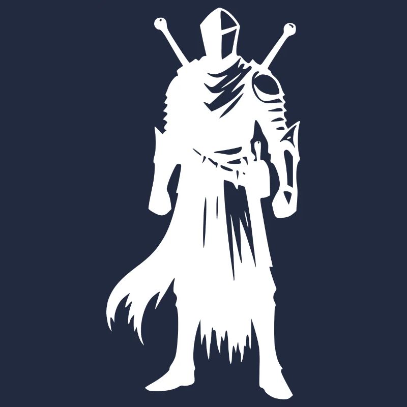 Chevalier guerrier avec épée et bouclier