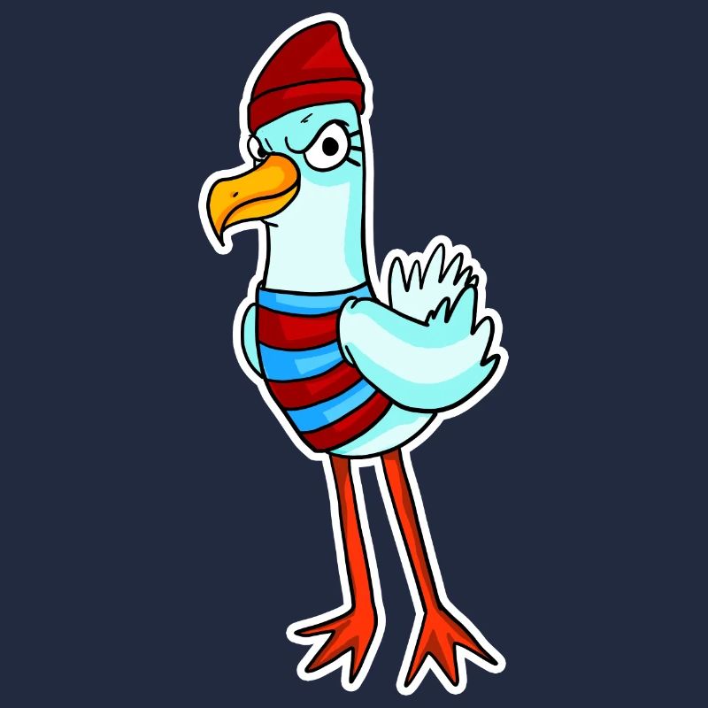 Nordsee Möwe Motiv Vogel