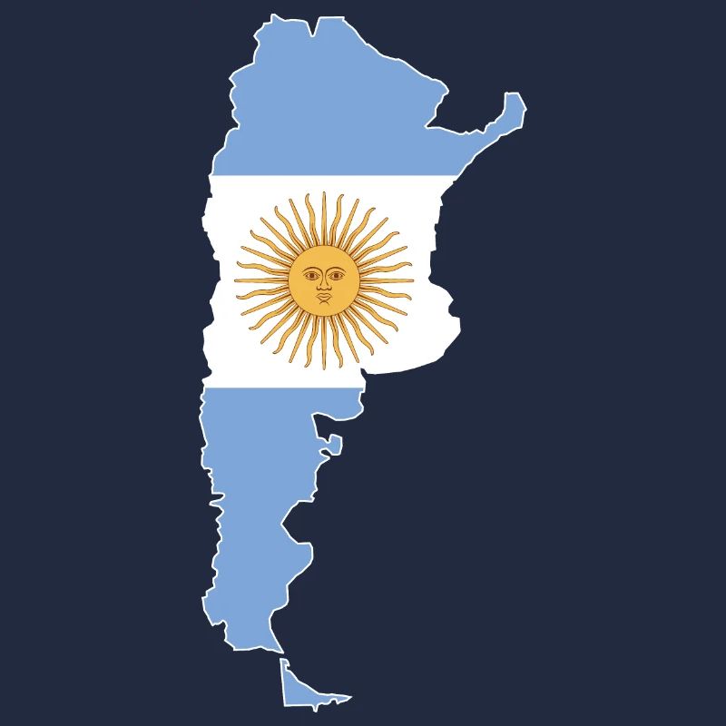 Argentina Wall Map Flag