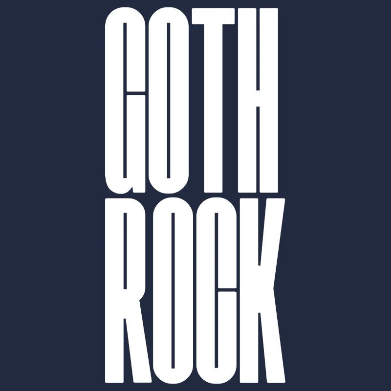 Goth Rock Vertical Typographic Art