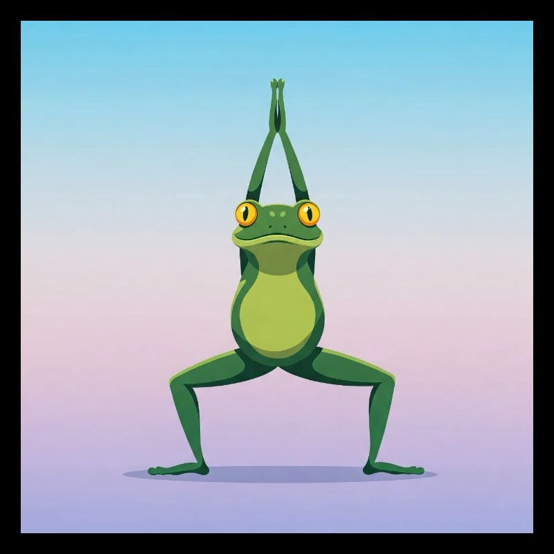 Der Yoga Frosch