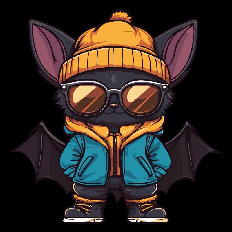 Fledermaus Winter Comic