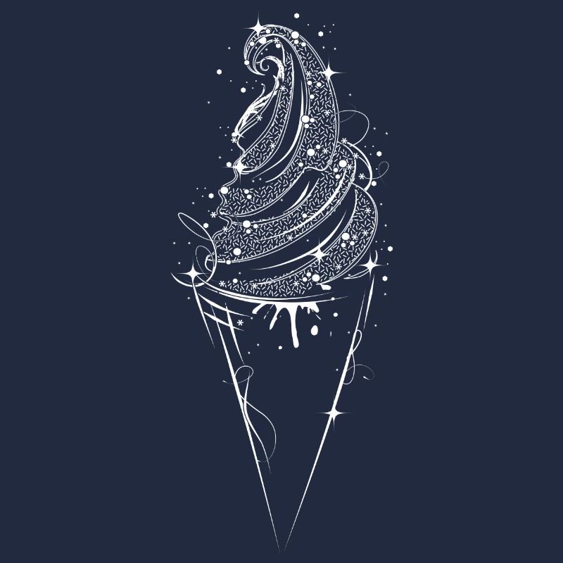 Eis in der Waffel