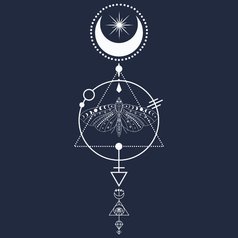 Celestial Moth Alchemy Glyph