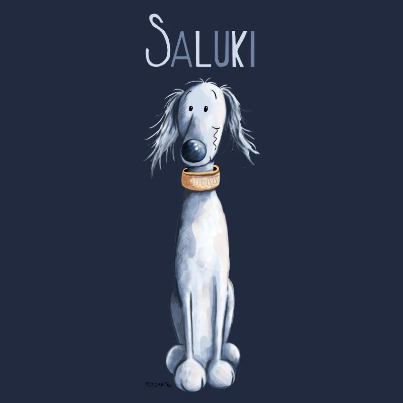 Da sitzt ein Saluki