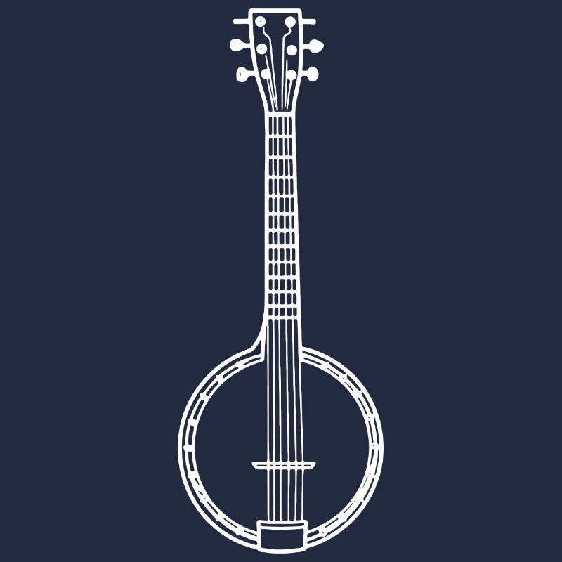 Banjo Line Art