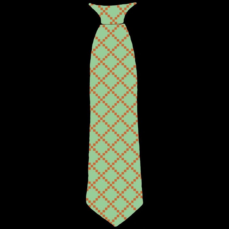 Cravate motif formel vert