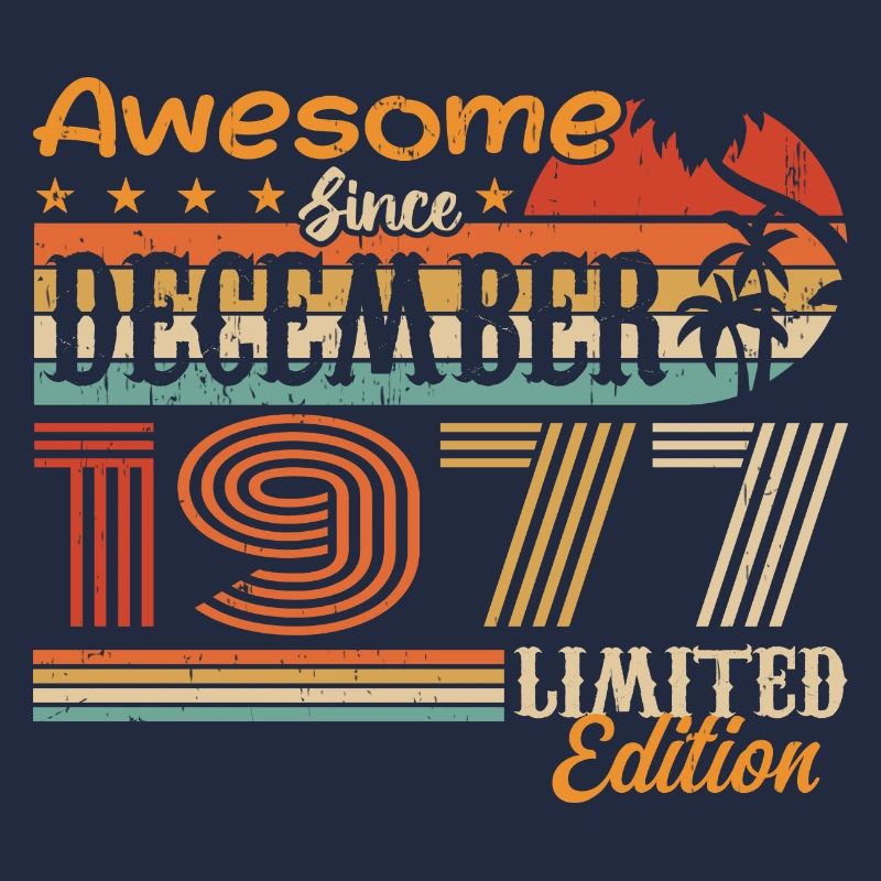 Retro Vintage Legendär Geburtstag Dezember 1977
