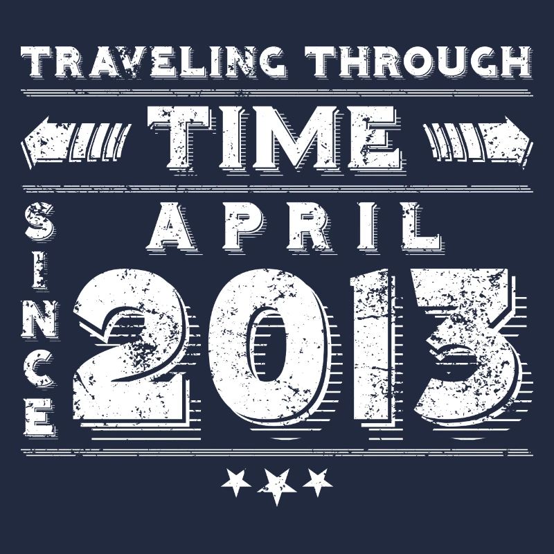 Vintage Zeitreise Geburtstags Design April 2013