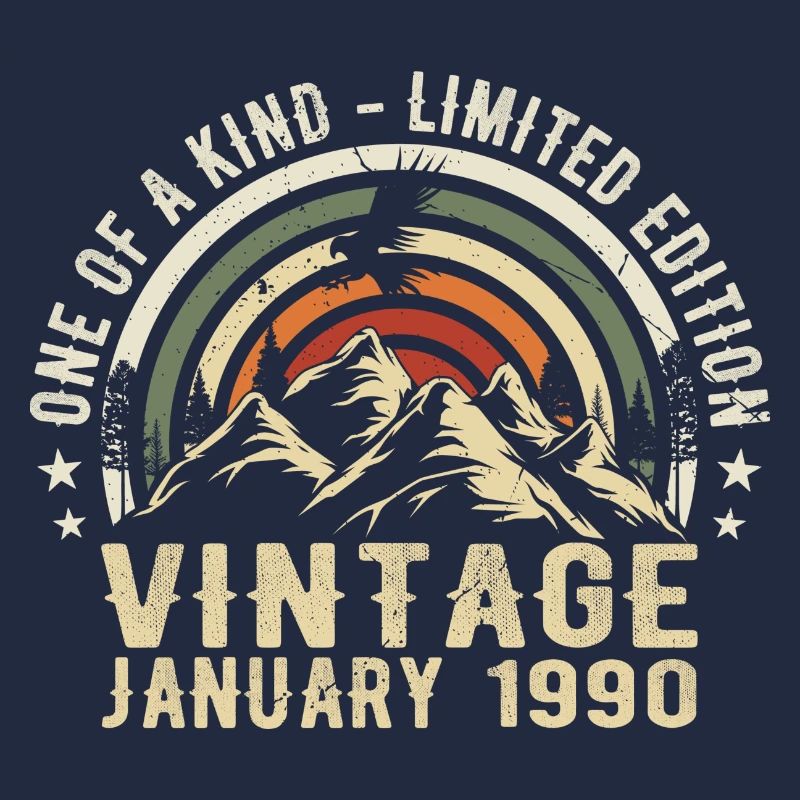 Januar 1990 Geburtstagsgeschenk - Original 35 Jahre