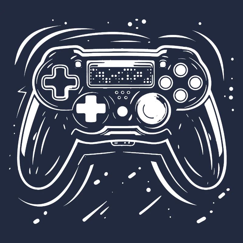 Gaming Controller Drawing