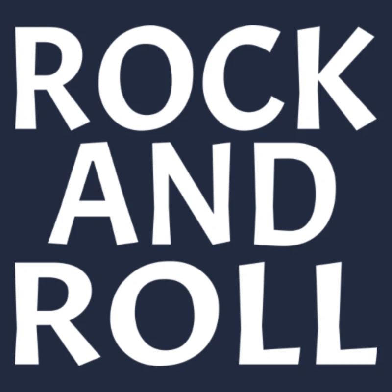 Dynamisches Rock'n'Roll-Typografie-Design