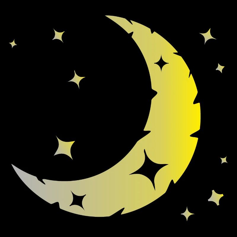 La lune et les étoiles