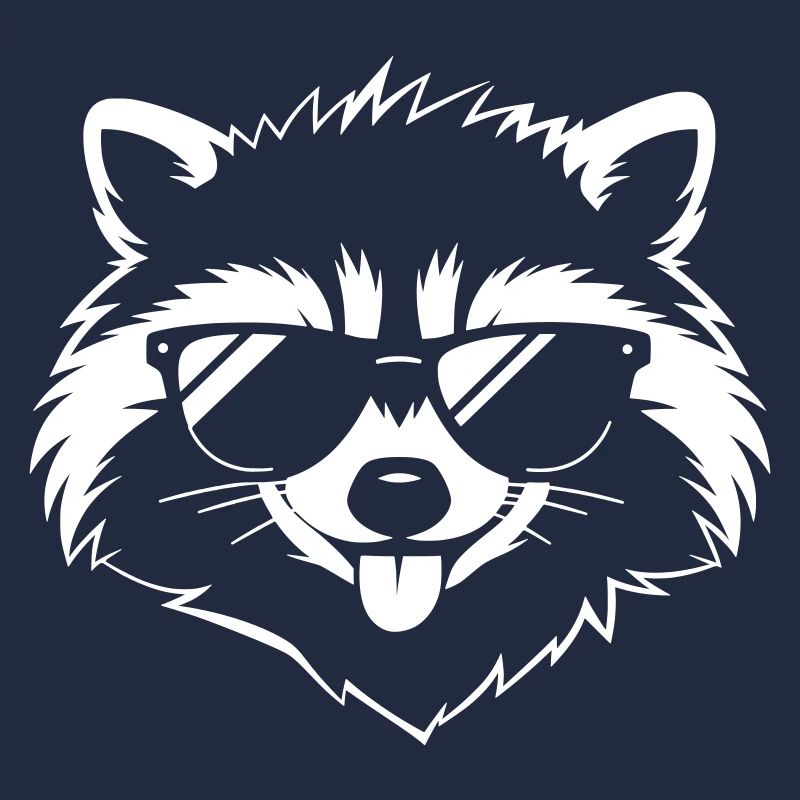 Raton laveur avec lunettes de soleil – Bandit Vibes