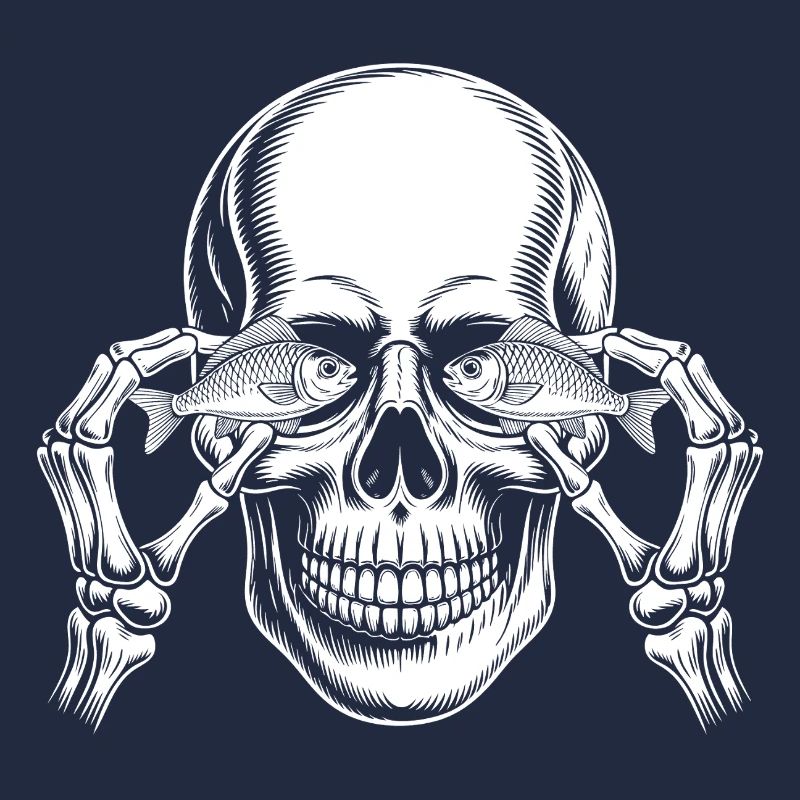 Skull mit Fischaugen